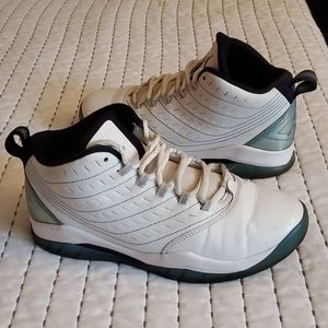 Jordan Youth sneakers size 5 White/ powder blue